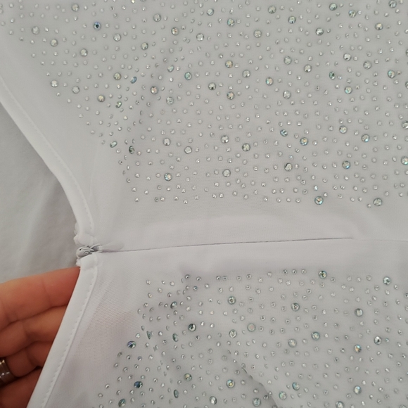 New Rhinestone Halter Dress - Picture 7 of 8